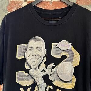 Magic Johnson Mitchell & Ness Hardwood Classics Men's Black T Shirt XL